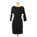 Seamline Cynthia Steffe Casual Dress - Sheath: Black Solid Dresses - Women's Size 6