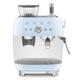 SMEG EGF03PBEU Espressomaschine mit Mühle, Plastic, Pastellblau