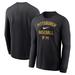 Men's Nike Black Pittsburgh Pirates Tri Code Diamond Long Sleeve T-Shirt