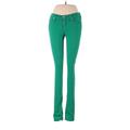 Rag & Bone/JEAN Jeans - Mid/Reg Rise Skinny Leg Boyfriend: Green Bottoms - Women's Size 26 - Medium Wash