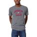 Men's League Collegiate Wear Heather Gray American University Eagles Arch Victory Falls Tri-Blend T-Shirt