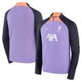 Youth Nike Purple Liverpool 2023/24 Strike Drill Performance Raglan Quarter-Zip Top