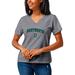 Women's League Collegiate Wear Heather Gray Dartmouth Big Green Intramural Boyfriend Tri-Blend V-Neck T-Shirt