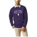 Men's League Collegiate Wear Heather Purple NYU Violets Heritage Tri-Blend Pullover Sweatshirt