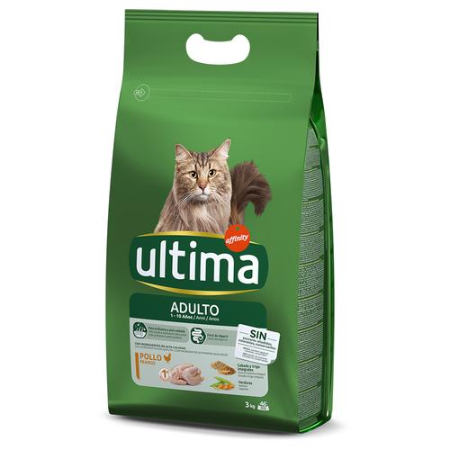 3kg Ultima Cat Adult Huhn Katzenfutter trocken