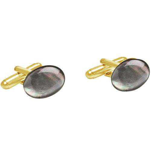Gemshine – Manschettenknöpfe ‚Perlmutt‘ Herrenschmuck Weiss