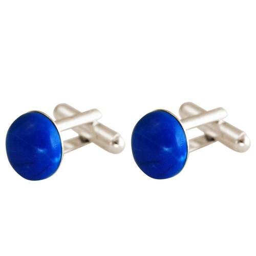 Gemshine – Manschettenknöpfe ‚Türkis‘ Herrenschmuck Weiss