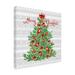 The Holiday Aisle® Arulappu Jean Plout Red Cardinal Christmas Beauty B Canvas Art Canvas, Cotton in Green/Red/White | 14 H x 14 W x 2 D in | Wayfair