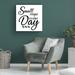 Trinx Madolyn Jean Plout Good Vibes Typography D Canvas Art Canvas, Cotton in Black/White | 14 H x 14 W x 2 D in | Wayfair