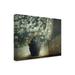 Winston Porter Korede Floral Still Life On Canvas by Delphine Devos Print Metal in Gray/White | 24 H x 32 W x 2 D in | Wayfair