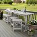 Wildon Home® Arihaant Rectangular 4 - Person 54" L Outdoor Outdoor Patio Dining Set Plastic in Gray | 54 W x 20.7 D in | Wayfair