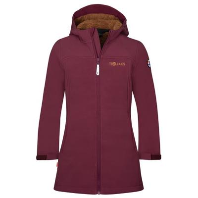 Trollkids - Girl's Kristiansand Coat - Softshelljacke Gr 128 rot Image