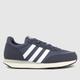 adidas run 60s 3.0 trainers in navy & white