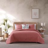 Tommy Bahama Maritime Heather Coral Quilt Set