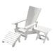 Manhattan Adirondack Chair, Ottoman and Table Set