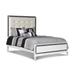 New Classic Furniture Cavanaugh Bed with Upholstery Tufted Headboard