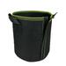 Agfabric 9 in. Dia x 12 in. H 4 Gal.Green Mount Planter Plant Side Velcro Grow Bag Planter Fabric Grow Bag (5-Pack)