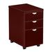 Esquire 16 W Three Drawer Mobile Pedestal Mahogany Laminate