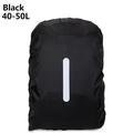 20-60L Reflective Cycling Outdoor Rucksack Backpack Rain Cover Bag Raincoat Waterproof Fabrics Travel Package BLACK 40-50L
