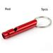 1/2/5/10pcs 7 Colors with Keyring Small Size Camping Hiking Emergency Whistles EDC Tools Training Accessories Survival Whistle RED 5PCS