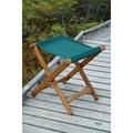 BYER OF MAINE Pangean Folding Stool Hardwood Easy to Fold and Carry Wood Folding Stool Canvas Camp Stool Perfect