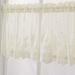 Promotion Clearance! Embroidered Tulle Curtain Home Window Decorative Curtains Living Room Curtain Home Decor Beige 130x41cm