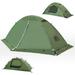 1 Person Backpacking Tent for 4-Season Waterproof Camping Tent for One Person Green 4 Pounds