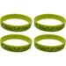 Charm Wrap Bracelets for Women Girls 4PCS St s Day Wristbands Silicone Irish Wristbands Green Rubber Bracelets For Day Irish Theme Party Favors Bangle- Link and Italian Jewelry Gifts