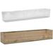 Rectangle Wood Planter Box with Removable Plastic Liner (H:4 Open:28 x5 ) | Size Choices Wood Rectangular Planter | Indoor Decorative Window Box