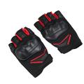 1 Pair Outside Protective Gloves Shockproof Breathable Sports Gloves Outdoor Riding Half Finger Gloves for Men Women (Red M Size)