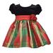 Bonnie Jean Baby Girl s Christmas Dress Holiday Plaid Red Green Gold 4T