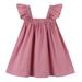 LNKXRTY Baby Girls Cotton Dress Sleeveless Swiss Dot Dress Toddler A-Line Casual Dress Sleeveless Baby Cute Party Dresses 688 Pink 100