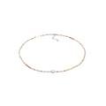 Elli - Choker Herz Glas Beads Sommer Style 925 Silber Ketten Damen