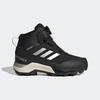 Wanderschuh ADIDAS TERREX "WINTER MID BOA RAIN.RDY", Gr. 34, schwarz (core schwarz, silber metallic, core schwarz), Textil, Synthetik, sportlich, Schuhe, Winterboots