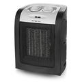 Emerio 1800W ECO Keramik Heizlüfter, zwei Leistungsstufen, energiesparender Betrieb durch PTC (Keramik) Heizelement, Thermostat, mit Sicherheitsschalter, Ventilator Funktion, FH-106145 Schwarz