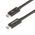 StarTech.com 50 cm Thunderbolt 4 Kabel - 40Gbit/s - 100W PD - 4K/8K Video - Intel-zertifiziert - Kompatibel mit USB4/Thunderbolt 3/USB 3.2/USB C/DisplayPort - TB4/TB3/USB4 Monitorkabel (TBLT4MM50CM)