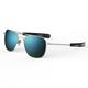 Randolph USA | Matte Chrome Classic Aviator Sunglasses for Men or Women 100% UV, Matte Chrome / Cobalt Polarized 58mm, 58 mm