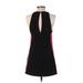 Lovers + Friends Cocktail Dress - Mini Keyhole Sleeveless: Black Print Dresses - Women's Size X-Small