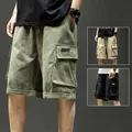 Short cargo décontracté pour homme avec lettres imprimées short de poche droit pour homme nouvelle