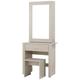 Hobson Mirrored Dressing Table And Stool Set Grey