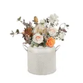 Vase à fleurs Vintage en fer galvanisé grand Vase à fleurs décoratif seau à plantes en métal pour