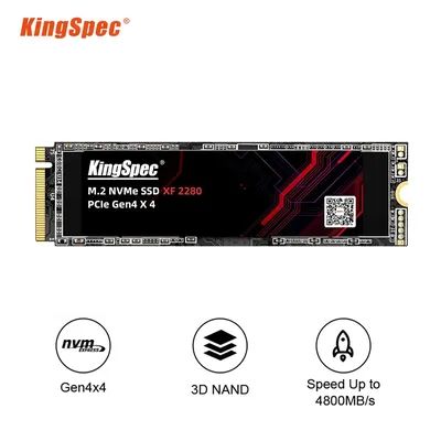 KingSpec – disque dur interne SSD NVME M.2 512 PCIe 2280 Gen4 avec capacité de 4.0 go 1 to 2