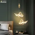 Lampes suspendues LED papillons nordiques éclairage intérieur pour la maison la cuisine le salon