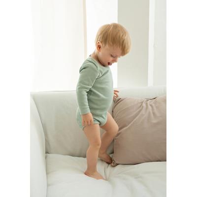 Body LILIPUT, Baby, Gr. 50/56, EURO-Größen, bunt (mehrfarbig), 100% Baumwolle, bedruckt, kurz, Rundhals, Langarm, Bodies, mit praktischen Druckknöpfen im 3er-Pack Image
