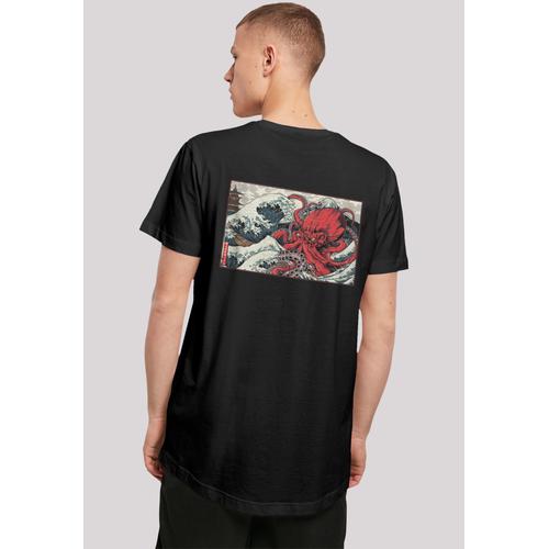 „T-Shirt F4NT4STIC „“Kanagawa Octopus““ Gr. M, schwarz Herren Shirts T-Shirts Print“