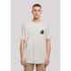 T-Shirt F4NT4STIC "Colorfood Collection - Rainbow Apple" Gr. 4XL, grau (lightasphalt) Herren Shirts T-Shirts