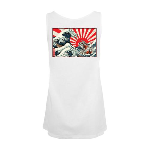 „T-Shirt F4NT4STIC „“Kanagawa Welle Japan““ Gr. M, weiß Damen Shirts Jersey Print“
