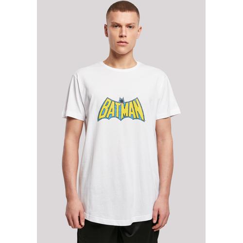 „T-Shirt F4NT4STIC „“DC Comics Superhelden Batman Crackle Logo““ Gr. M, weiß Herren Shirts T-Shirts Print“