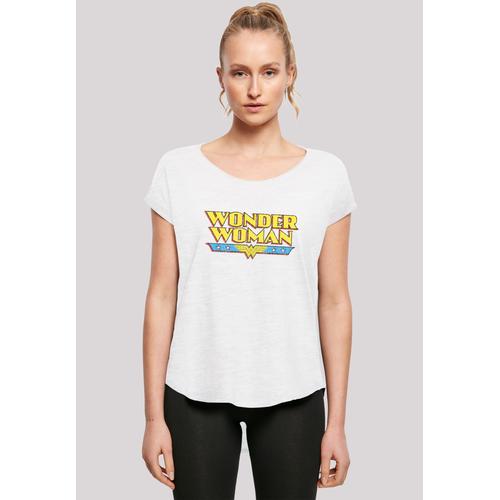 „T-Shirt F4NT4STIC „“DC Comics Superhelden Wonder Woman Crackle Logo““ Gr. XXL, weiß Damen Shirts Jersey Print“