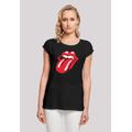 T-Shirt F4NT4STIC "The Rolling Stones Zunge Rot" Gr. 4XL, schwarz Damen Shirts Jersey